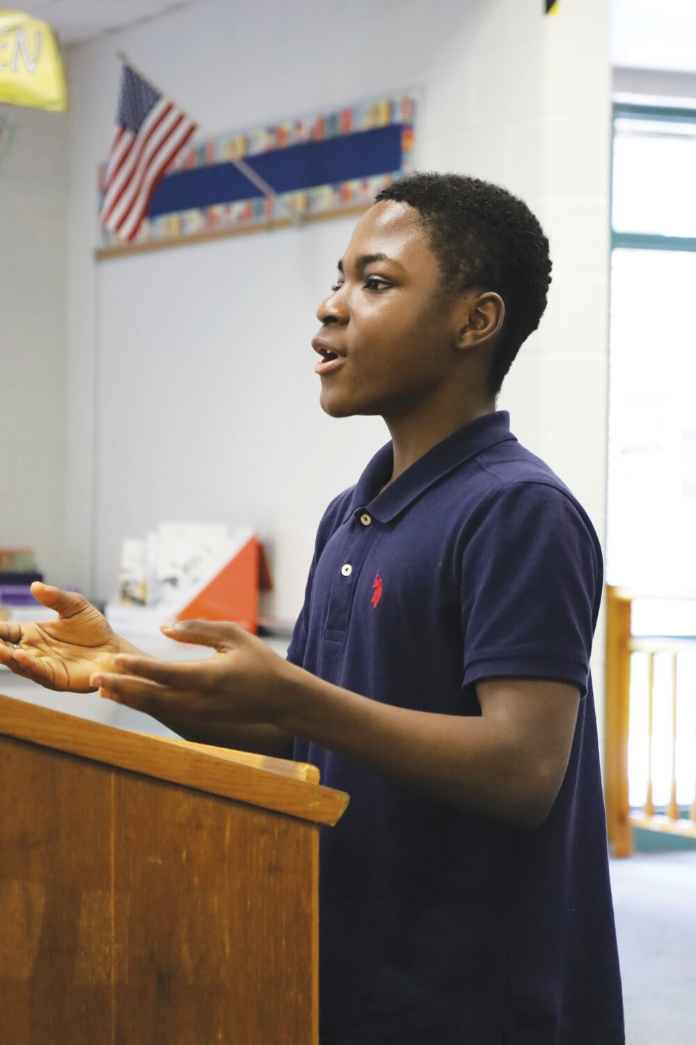 Miguel Degbor, Runner-Up, Osceola Middle School during Incubate Debate's tri-county tournament May 23.